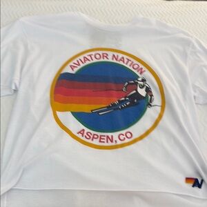 Aviator Nation Women’s White Aspen Graphic Tee